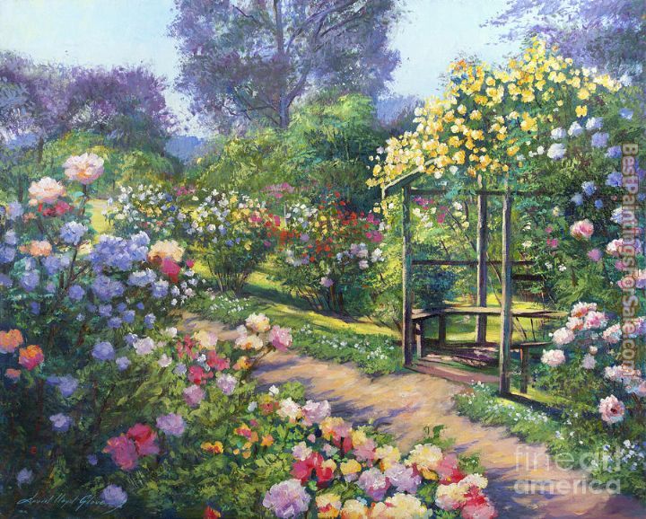 David Lloyd Glover An Evening Rose Garden